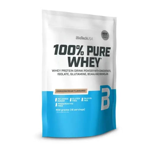 BioTechUSA 100% Pure Whey | Protein Powder with BCAA and Glutamine | Gluten-Free, Palm Oil Free BioTechUSA Au supplements