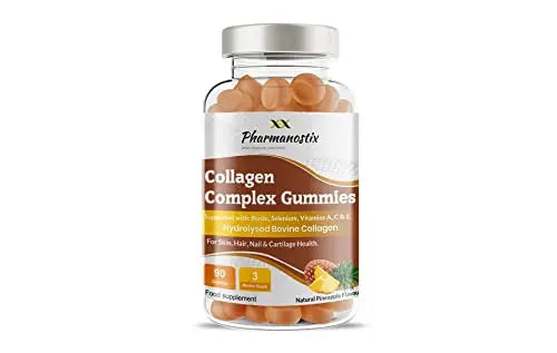 Pharmanostix Collagen Complex 90 Gummies - Natural Pineapple Flavour Pharmanostix Au supplements