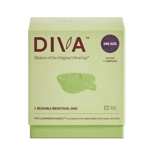 Diva Disc - Comfortable, Reusable Menstrual Disc with Leakproof Shield - Period Disc for Up to 12 Hours DivaCup Au supplements