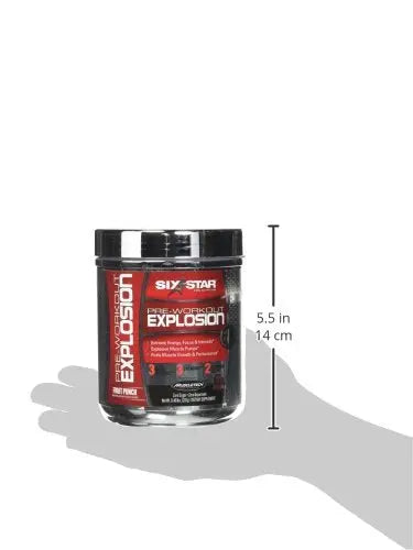 Six Star Pre-Workout Explosion, Fruit Punch, 0.45 Pound Six Star Au supplements