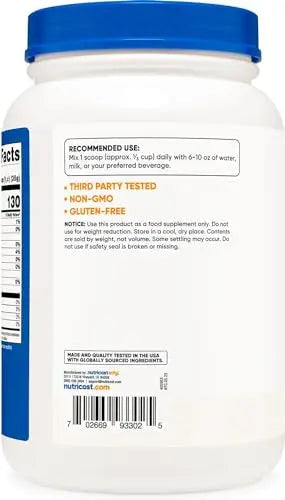 Nutricost Whey Protein Isolate (Unflavored) 2LBS Nutricost Au supplements