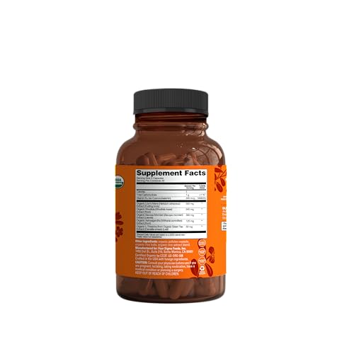 Four Sigmatic Focus Capsules | Lion's Mane Supplement Capsules | Brain Boosting Complex with Ashwagandha, Bacopa Monnieri & Rhodiola | Vegan Nootropic Adaptogen & Mushroom Supplement | 30 Servings Four Sigmatic Au supplements