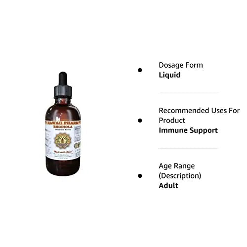 HawaiiPharm Rhodiola Liquid Extract, Organic Rhodiola (Rhodiola Rosea) Tincture 4 oz HawaiiPharm Au supplements
