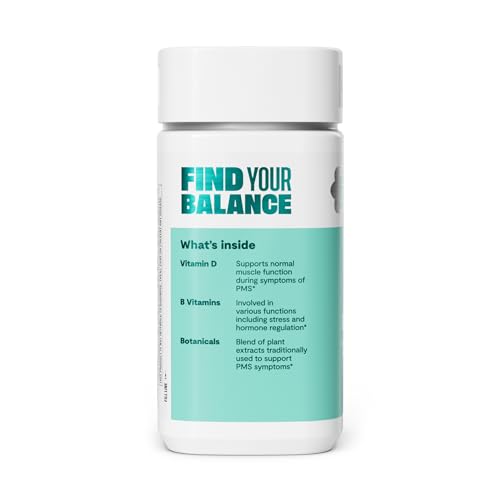 Habit PMS Support Supplement for Women (60 Capsules) - Supports Premenstrual Symptoms & Stress, Hormone Balance, Mood, B Vitamins, Vitamin D, Chasteberry, Ashwagandha, Gluten-Free, Non-GMO (1 Pack) H' Habit Au supplements