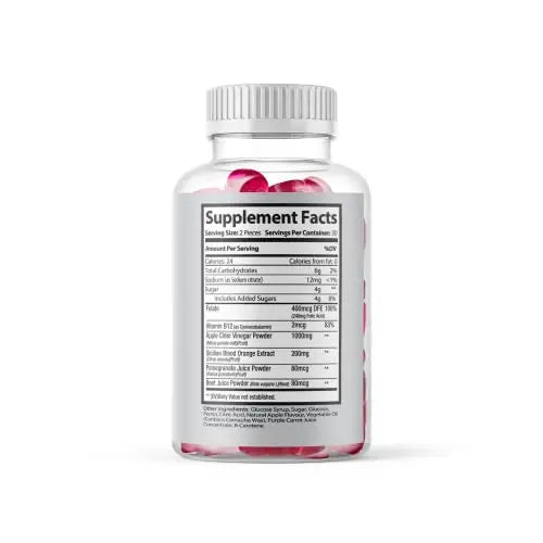 (Official 2 Pack) Slimming Gummies It Works with Apple Cider Vinegar and Sicilian Blood Orange Extract Max-Bio Au supplements
