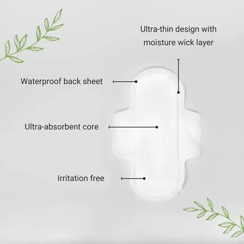 Veeda Ultra-Thin Absorbent Day Pads with 100% Natural Cotton Top Sheet are Always Chlorine Veeda Au supplements