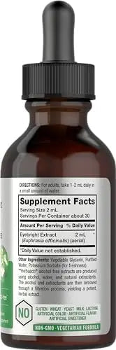 Eyebright Herb Supplement | 2 fl oz | Alcohol Free Drops | Super Concentrated Liquid Horbäach Au supplements