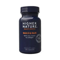 Higher Nature - Nails & Hair - Contains Zinc, Biotin & Collagen - Supports Beautiful Skin - 120 Capsules HIGHER NATURE Au supplements