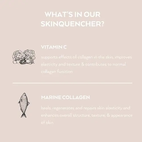 Simone Thomas Wellness, SkinQuencher Marine Collagen with Vitamin C, Food Supplement 60 Capsules Simone Thomas Wellness Au supplements