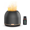 Flame-Light Aroma Diffuser,Ultrasonic Aromatherapy Diffuser with Auto-Off Function Timers Otheya Au supplements