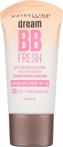 Maybelline Dream Fresh Skin Hydrating BB cream, 8-in-1 Skin Perfecting Beauty Balm with Broad Spectrum SPF 30