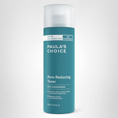 Paula's Choice Skin Balancing Pore-Reducing Face Toner with Niacinamide, for Oily Skin & Combination, Minimizes Large Pores,