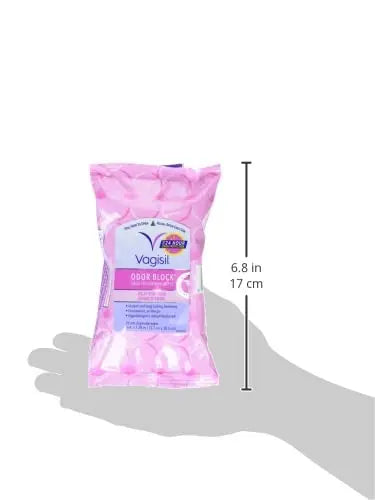 Vagisil Odor Block Daily Freshening Wipes for Feminine Hygiene in Resealable Pouch Vagisil Au supplements