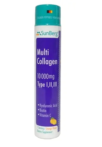 Sunberg Collagen Liquid Shots - 10000mg Collagen Supplement Type I,II,III Hyaluronic Acid Bodygenix Au supplements