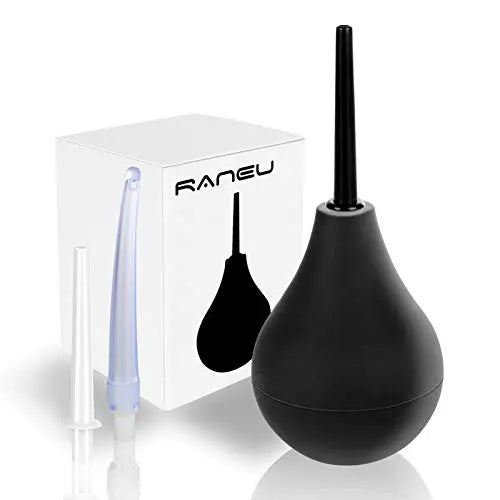 RANEU Enema Bulb Douche Enema Kit for Women & Men with 3 Nozzles (Black, 4 Piece Set) RANEU Au supplements