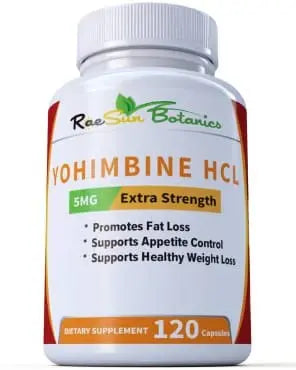 RaeSun Botanics Yohimbine HCL Bark Extract Extra Strength Supplement 5mg x 120ct RaeSun Botanics Au supplements