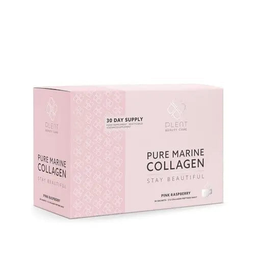 Plent Pure Marine Collagen Pink Raspberry - Stay Beautiful - 5G Collagen Peptides Daily - 30 Sachets Plent Au supplements