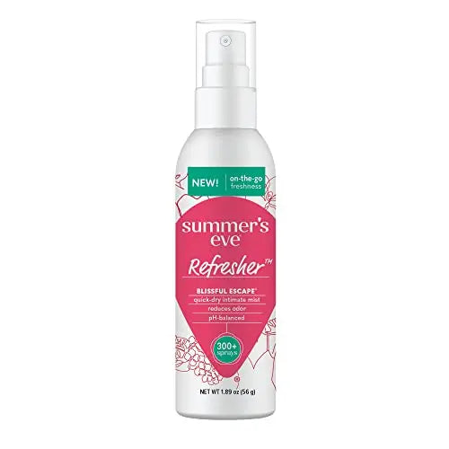 Summer's Eve Refresher Mist, Feminine Spray Reduces Odor, Blissful Escape, Body Spray for Women Summer's Eve Au supplements