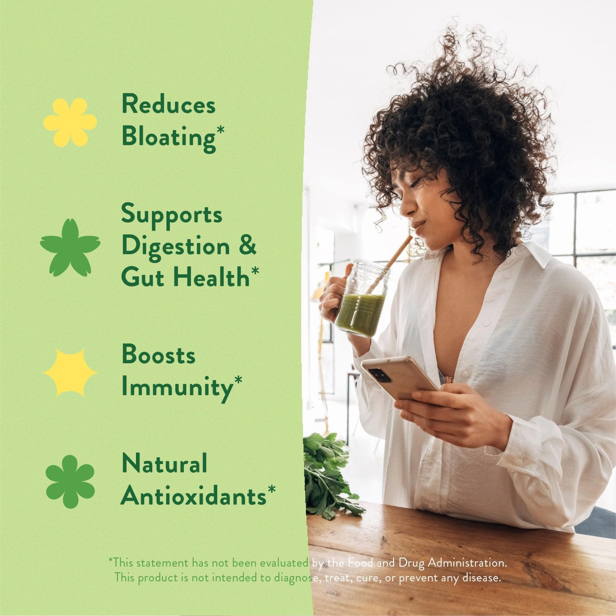 360 Nutrition Blends with Benefits Super Greens Powder w/Probiotics, Digestive Enzymes, Sugar & Gluten Free, Plant Based Superfood Drink Mix for Gut Health, Bloating, Immunity, Overall Health, 6.35 oz - TrustMedUSA