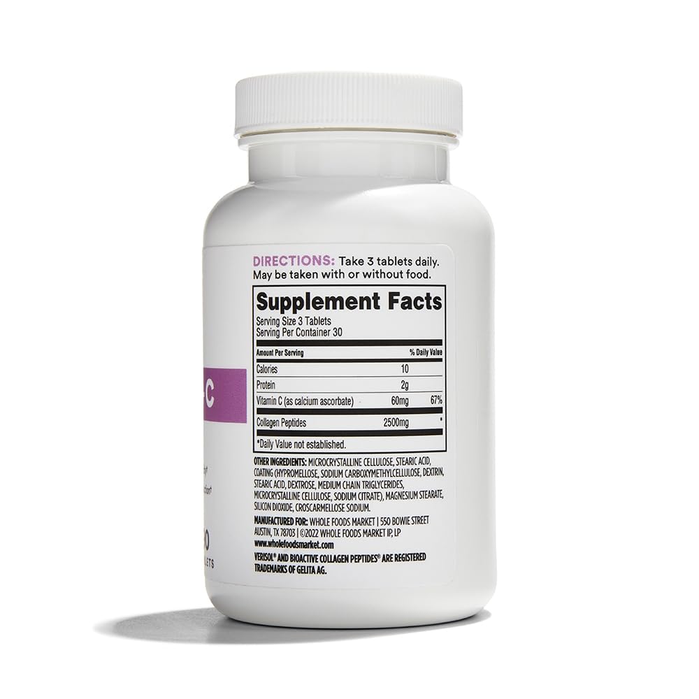 365 by Whole Foods Market, Collagen Verisol 2500Mg, 90 Count - Maple Wellness Supplements