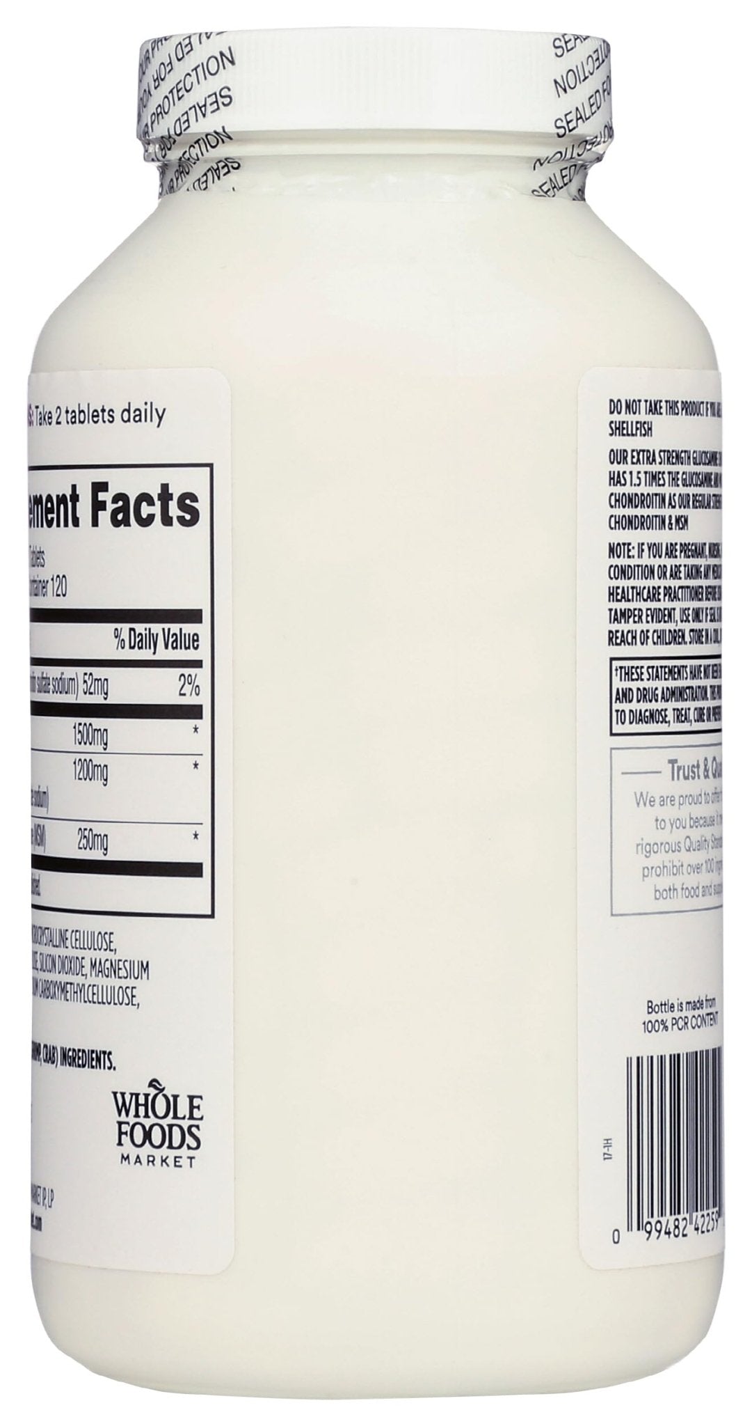365 by Whole Foods Market, Glucosamine Chondroitin X Strength MSM, 240 Tablets - TrustMedUSA