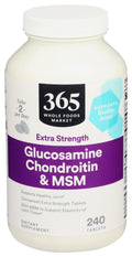 365 by Whole Foods Market, Glucosamine Chondroitin X Strength MSM, 240 Tablets - TrustMedUSA