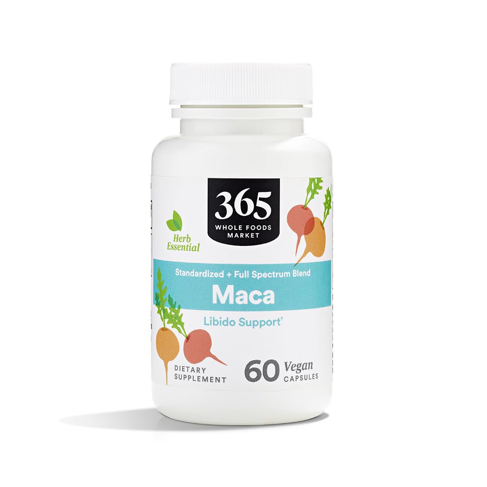 365 by Whole Foods Market, Maca Standardized + Full Spectrum Blend, Libido Support, Vegan Capsules, 60 Count - TrustMedUSA