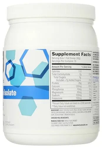 365 by Whole Foods Market, Vanilla Whey Protein Isolate, 15.9 Ounce - TrustMedUSA