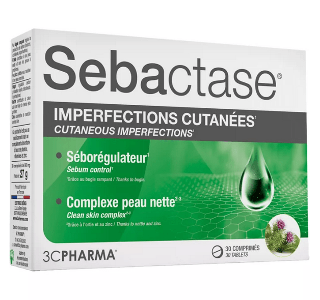 3C Pharma Sebactase Skin Blemishes 30 tablets - TrustMedUSA