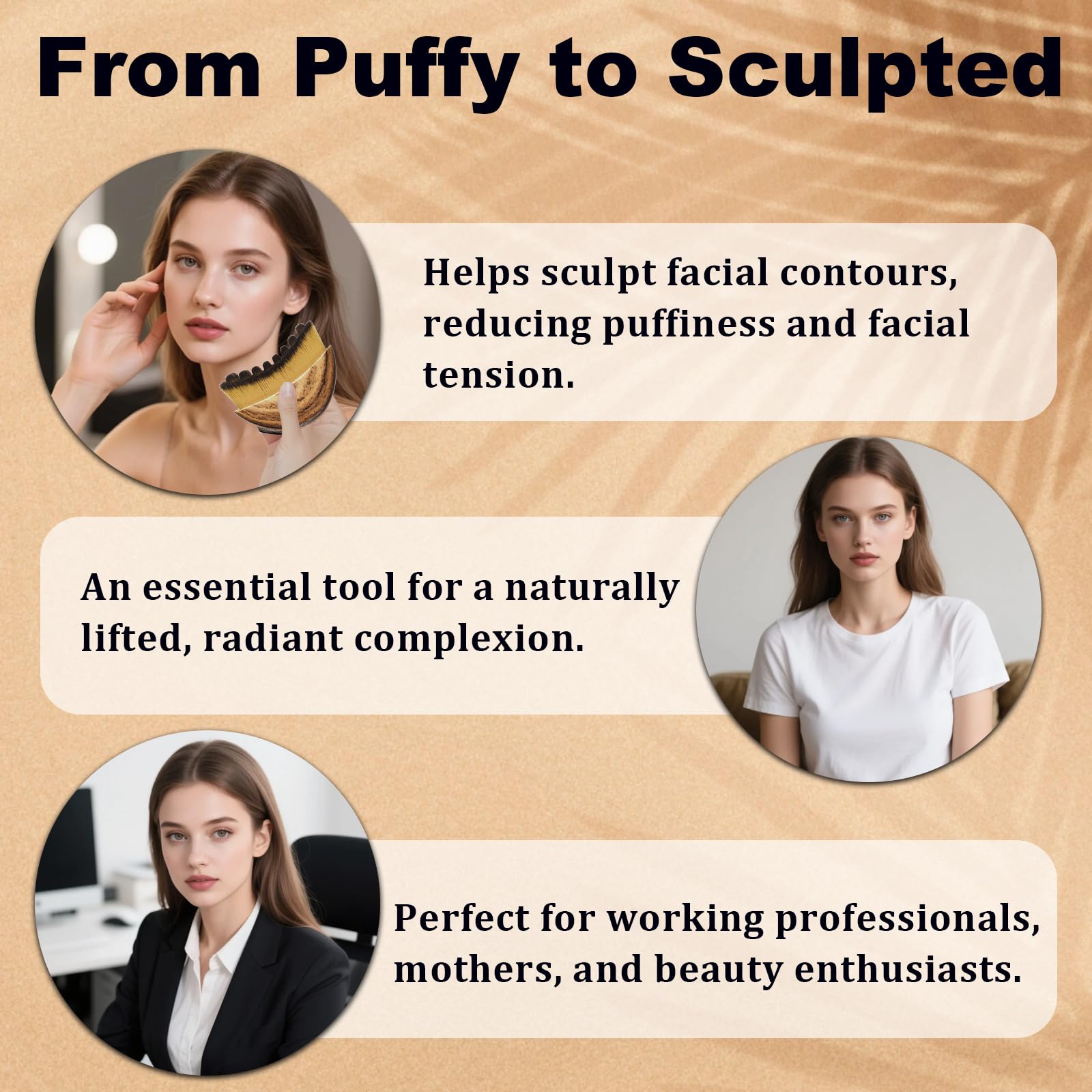 3PCS Lymphatic Contour Face Brush, Lymphatic Brush, Lymphatic Drainage Massager for Face, Chin & Jawline Sculpting,Ergonomically Designed to Fit The Skin Precisely - Maple Wellness Supplements
