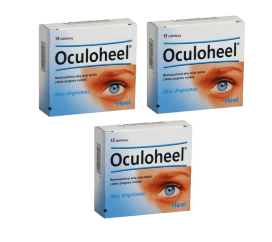 3x 15 vials Heel Oculoheel Homeopathic Eye Drop Vials - 0.45Ml - TrustMedUSA