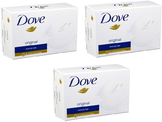 3x White Moisturizing Cream Beauty Bar Dove 90g / 3.75 Oz (Pack of 3) - TrustMedUSA