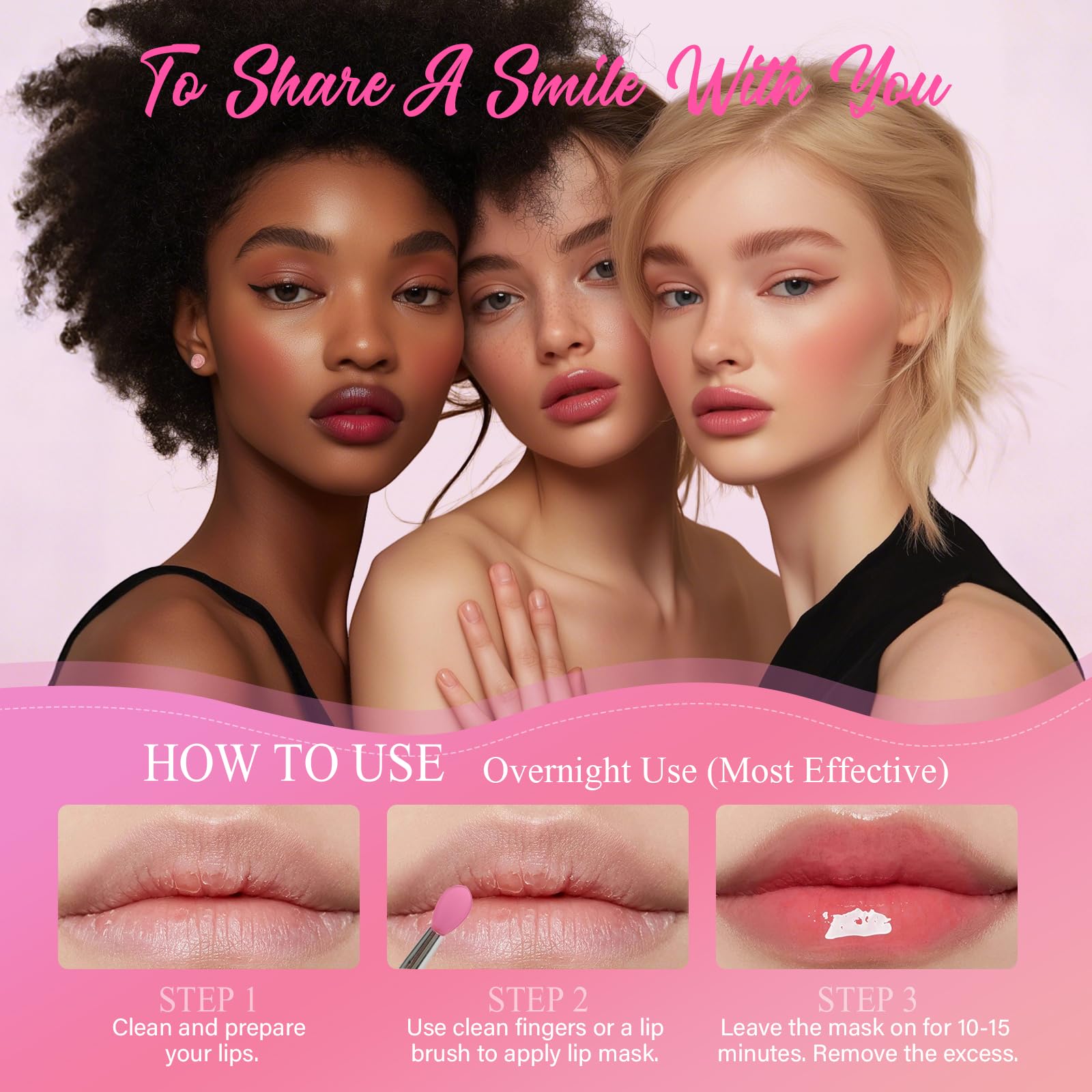 4 Pack Lip Mask Set, Hydrating Lip Mask Overnight - Berry, Grape, Mint, Vanilla Flavors, Lip Sleeping Mask Nourish Lip Balm with Vitamin C & Shea Butter | Dry Lips Care Gift - TrustMedUSA