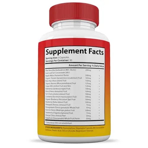 (4 Pack) Vital Fruits and Veggies Supplement Whole Food Red & Green Superfoods - TrustMedUSA