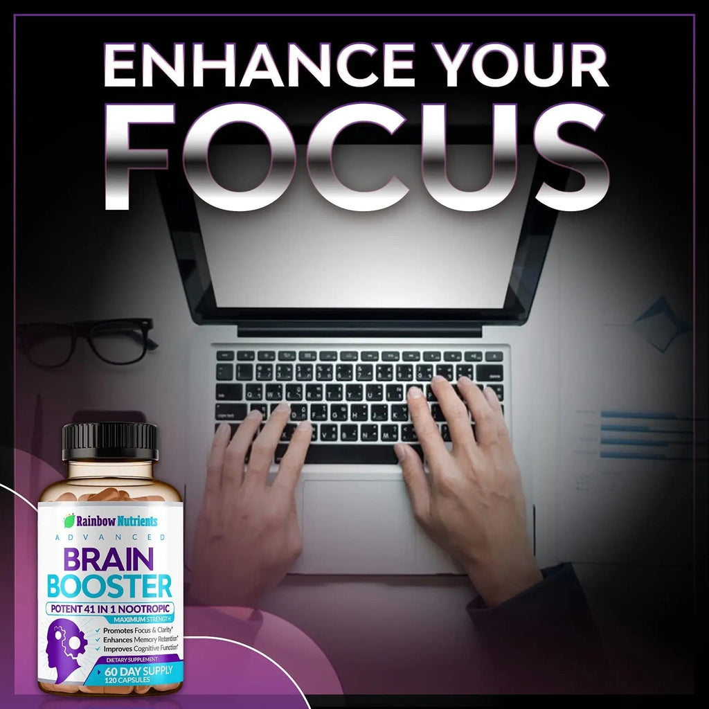 40-in-1 Brain Booster Supplements for Memory, Focus, Clarity, Energy, Performance - TrustMedUSA