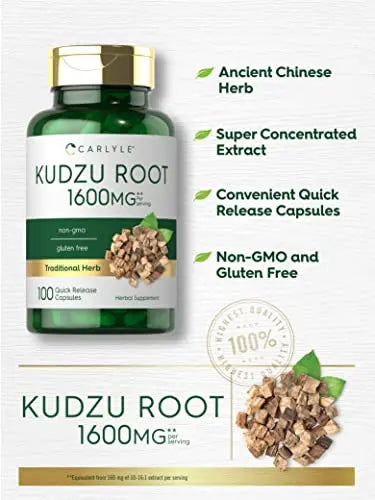 Carlyle Kudzu Root | 100 Extract Capsules | Non-GMO and Gluten Free Formula Carlyle Au supplements