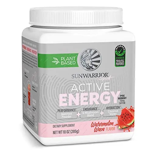 Sunwarrior Plant-Based Preworkout Powder Hydration Blend | Coconut Water Mushroom Sunwarrior Au supplements