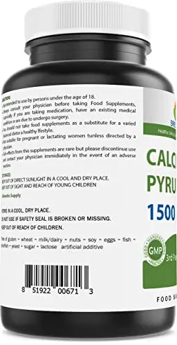 Brieofood Calcium Pyruvate 1500mg per Serving - 240 Vegetarian Capsules Brieofood Au supplements