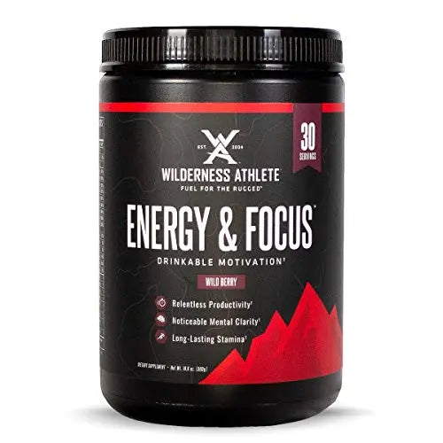 Wilderness Athlete - Energy & Focus | Energy Pre Workout for Women & Men - Energy Wilderness Athlete Au supplements