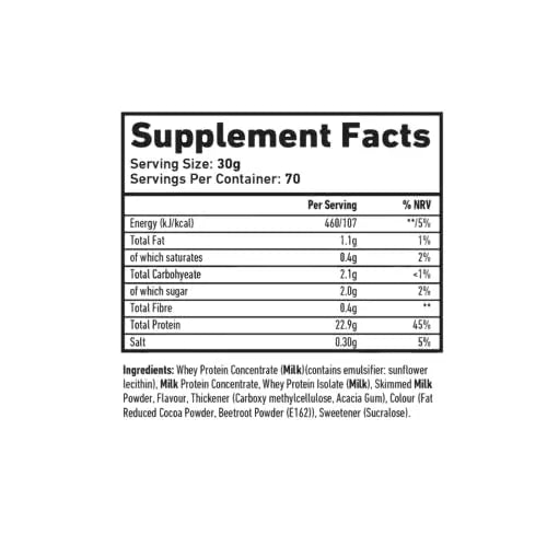 TWP Nutrition Platinum Series All The Whey Up Protein Powder Shake, 23g Whey Protein, Low Fat TWP Au supplements