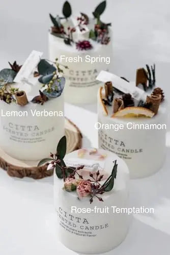 (Lemon Verbena) Luxury Scented Candles Soy Wax and Fragrance Oils Aromatherapy, Aroma Candles Generic Au supplements