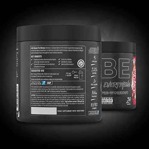 ABE All Black Everything Pre Workout Energy, Increase Physical Performance with Citrulline Applied Nutrition Au supplements