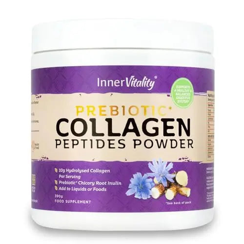 Prebiotic Collagen Powder - 390g Hydrolysed Bovine Collagen Peptides with Prebiotics for Gut Health & Skin Inner Vitality Au supplements