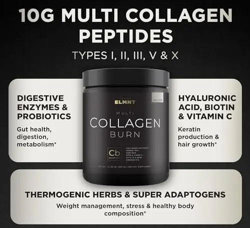 Super Collagen Burn - Premium Collagen Powder for Women Weight & Beauty w. Apple C Vinegar TERRA ELMNT Au supplements