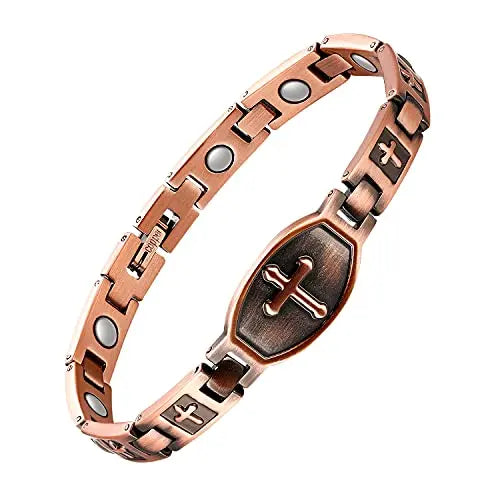 Jecanori Copper Bracelets for Women,Classic Magnetic Copper Bracelet,Valentine's Day Jecanori Au supplements