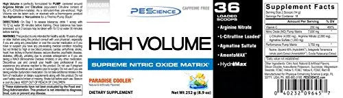 PEScience High Volume Pre-Workout Paradise Cooler 8.9 Ounce, 36 Servings PEScience Au supplements
