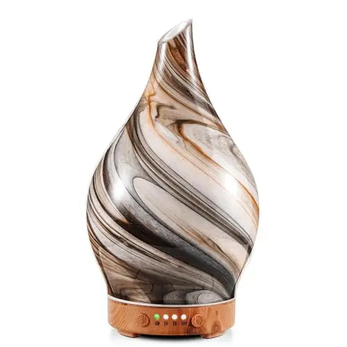 Porseme 100ml Glass Essential Oil Diffuser Aromatherapy Ultrasonic Cool Mist Humidifier 4 Running Hours Porseme Au supplements