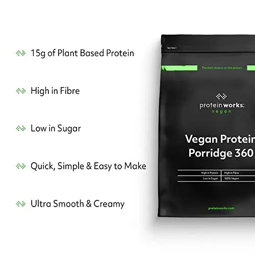 Protein Works - Vegan Protein Porridge 360 | High Protein Breakfast | Plant-Based | Chocolate | 450g THE PROTEIN WORKS Au supplements