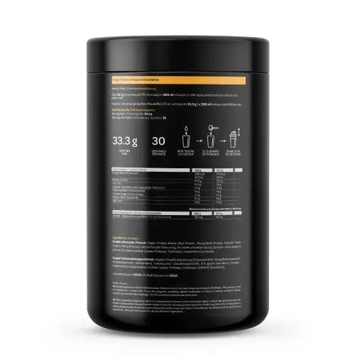 Vegan Protein Powder | 1kg | 30 Servings | 4 Protein Sources | Perform (Double Chocolate) ROS Nutrition Au supplements