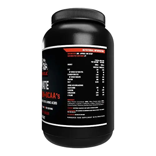 Ultimate Whey Protein + BCAA’s Powder, Premium High Protein Isolate, Enhance Lean Muscle Mass and Recovery, 1kg I AM MUSCLE Au supplements
